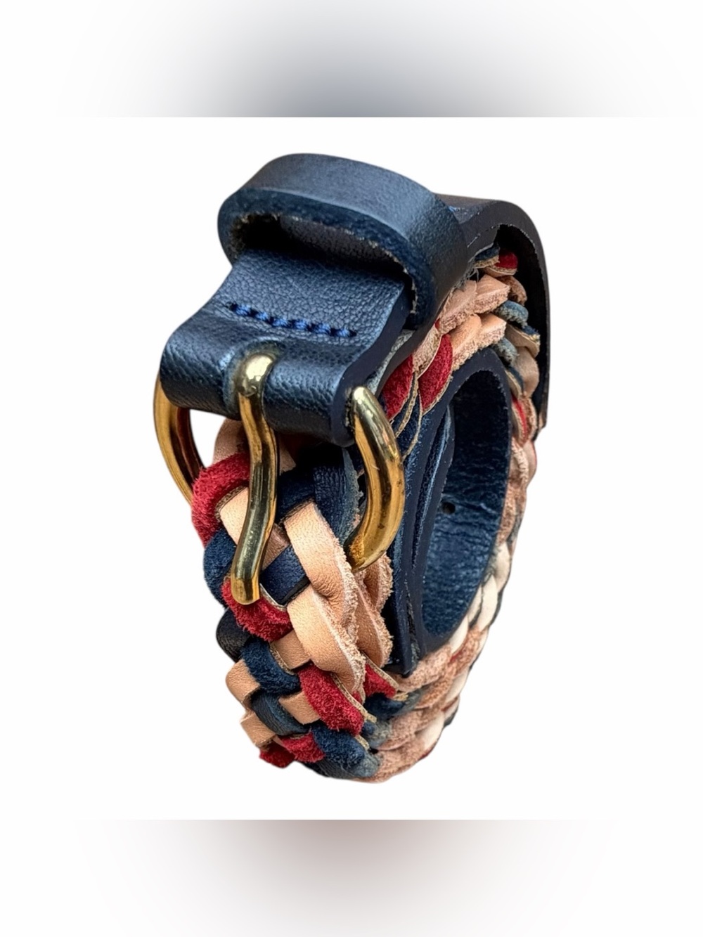 Sézane Braided Leather Lima Belt Women’s M